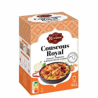 Couscous Reale: pollo, merguez e polpette