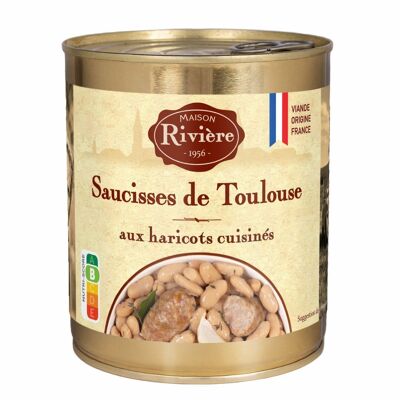 Salsicce di Tolosa con fagioli cotti