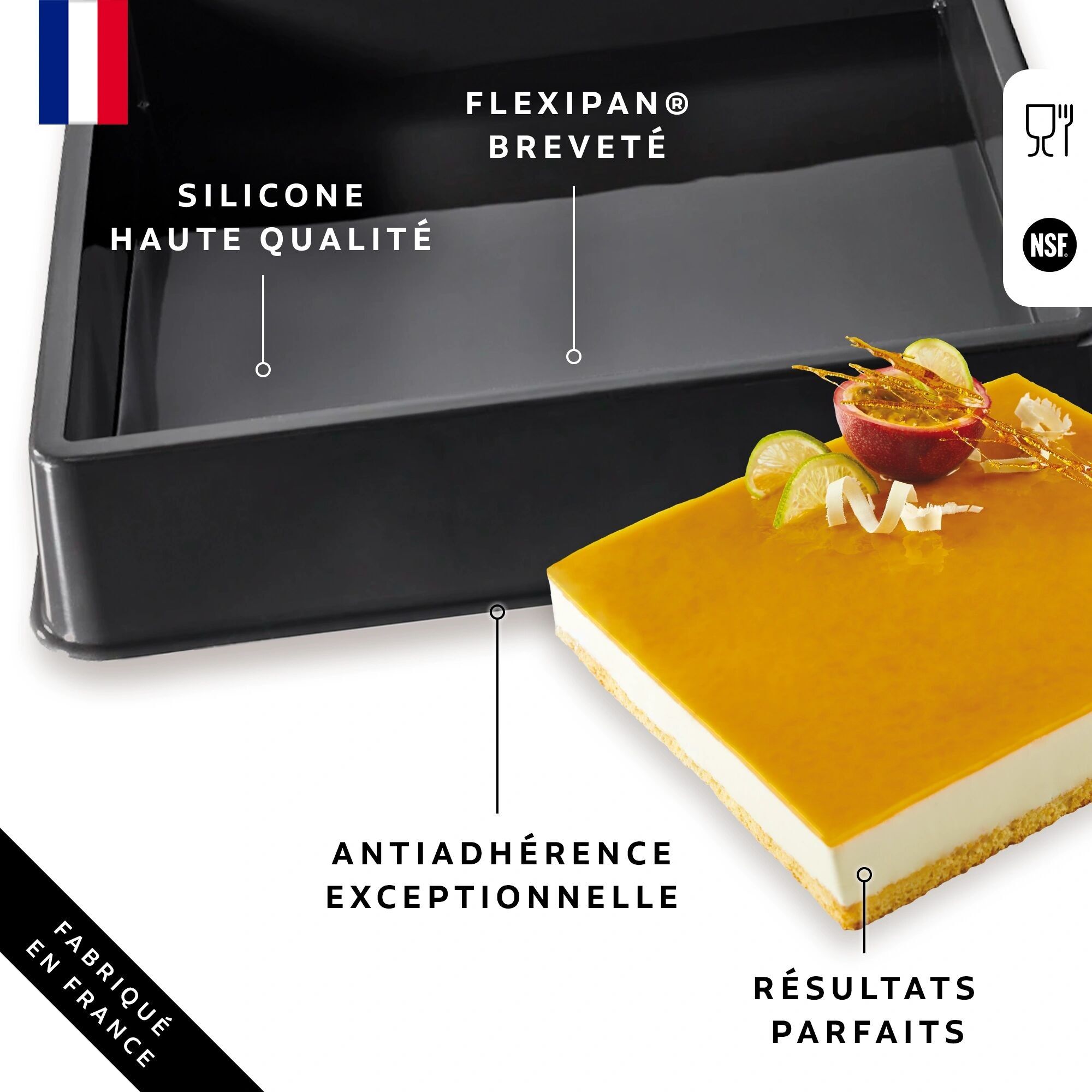 Molde cuadrado Flexipan®