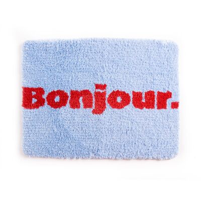 TAPPETINO DA BAGNO BONJOUR AZZURRO HF