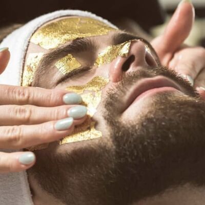 Masque de soin visage et corps unisexe en or 24 carats