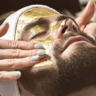 Masque de soin visage et corps unisexe en or 24 carats