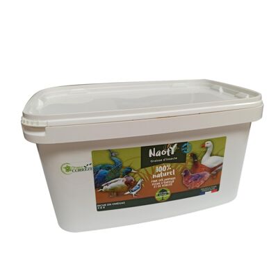 Huile d’insectes quality premium à picorer 5l
 Pecking insect fat premium quality - Naoty