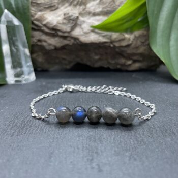 Bracelet Pentaperle Labradorite 2