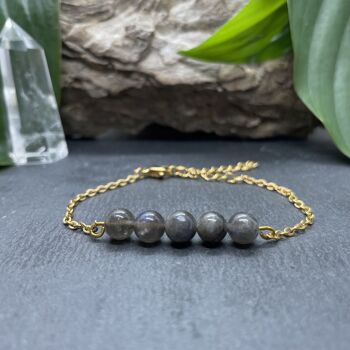 Bracelet Pentaperle Labradorite 4