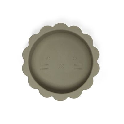 Lion bowl with lid