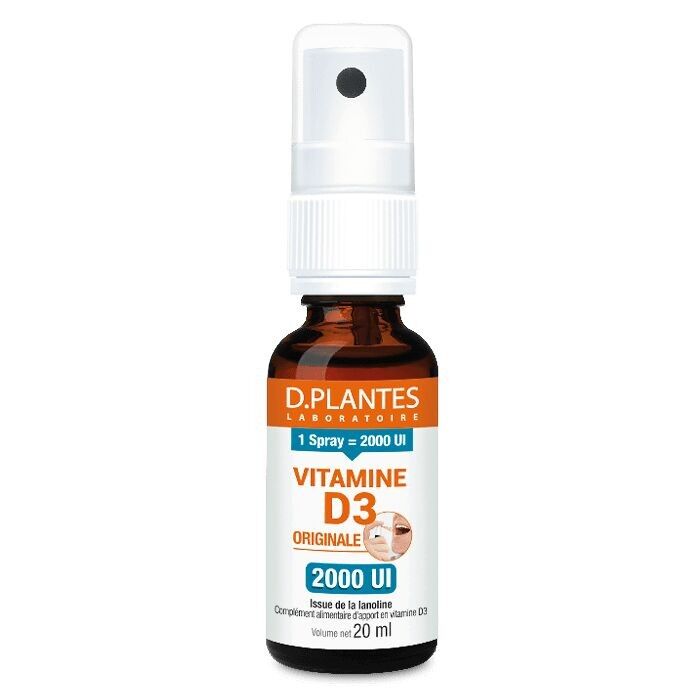 Display mit 12 Original Vitamin D3 2000 IE Spray 20 ml D.Pflanzen