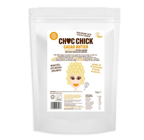 Choc Chick Organic Cacao Butter 1kg