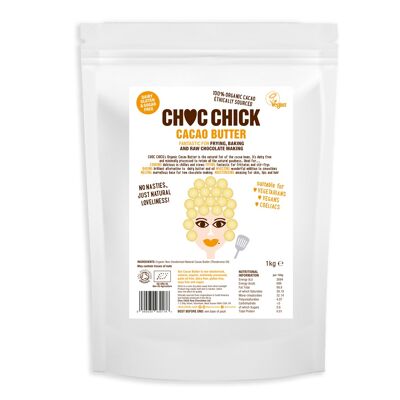 Choc Chick Organic Cacao Butter 1kg