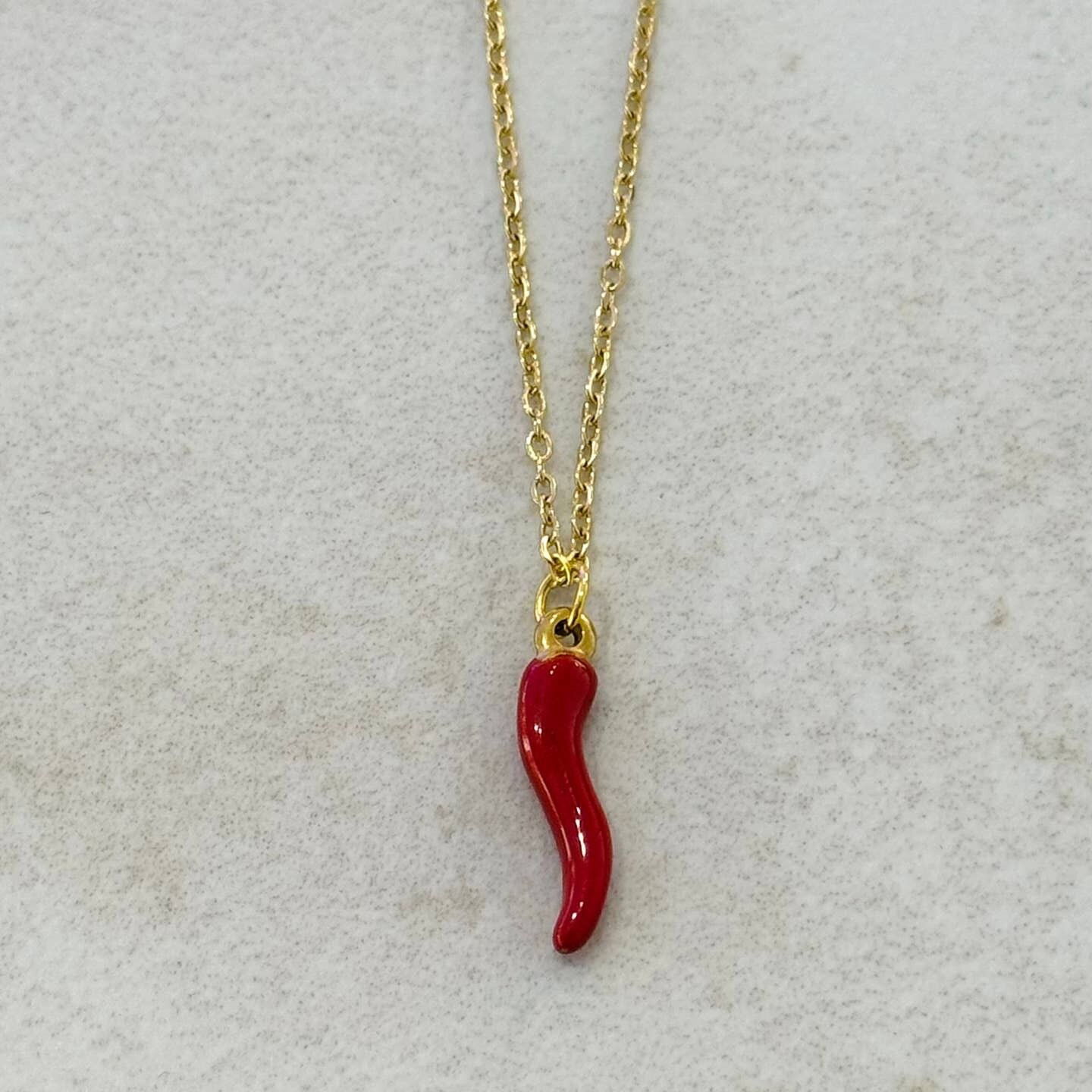 Collana di peperoncino rosso
