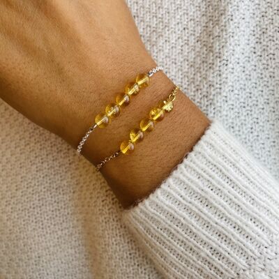 Bracelet Pentaperle Citrine