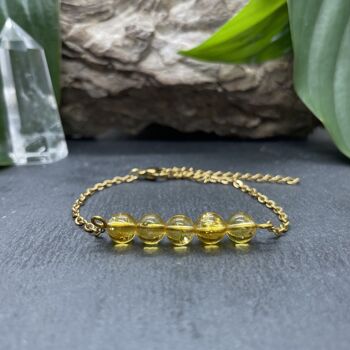 Bracelet Pentaperle Citrine 4