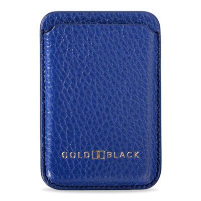 iPhone MagSafe Wallet - Leder mit NappaPrägung blau