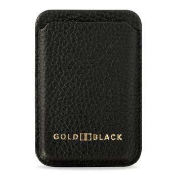 iPhone MagSafe Wallet - cuir avec gaufrage nappa, noir 1