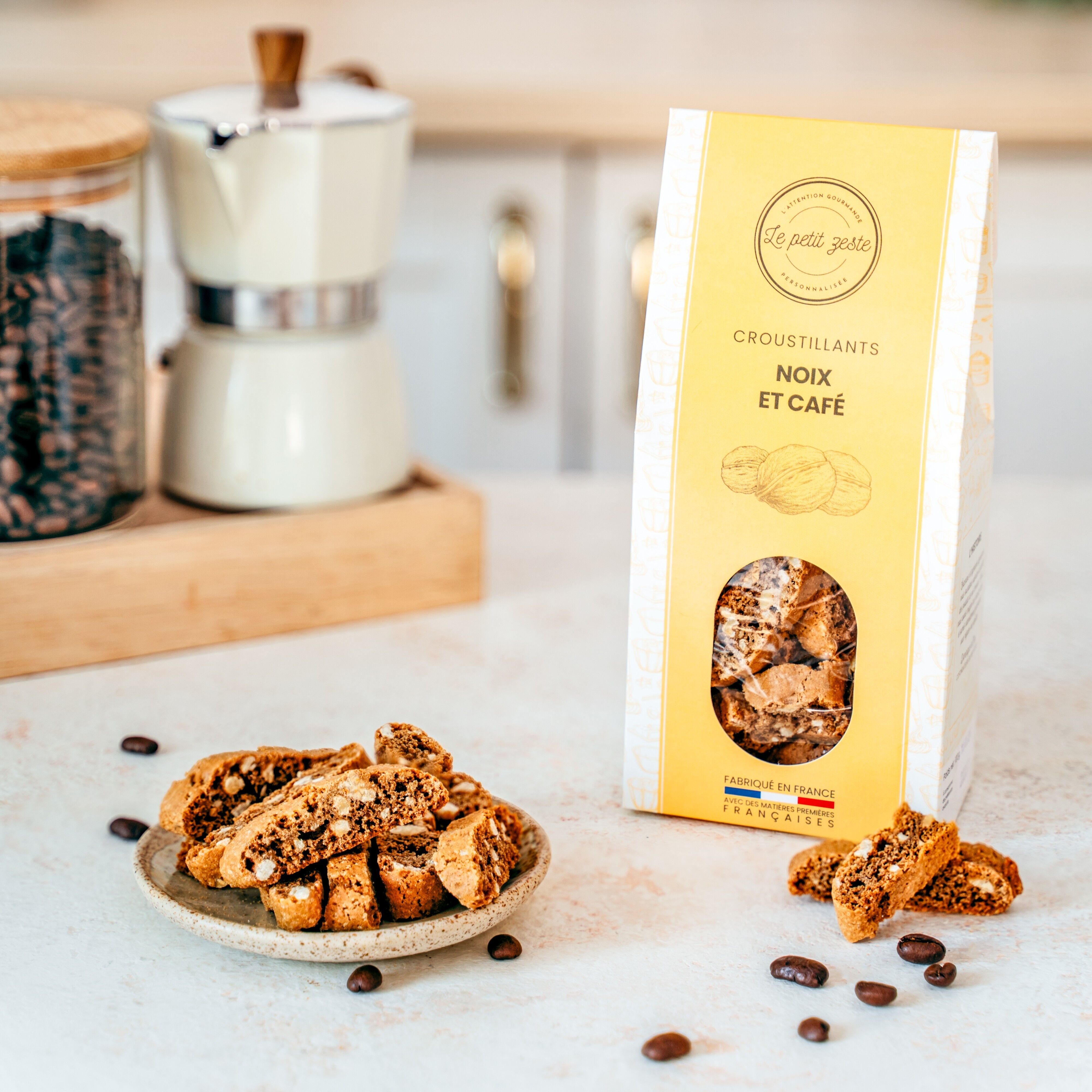 Biscuits - Croustillants - Noix et café