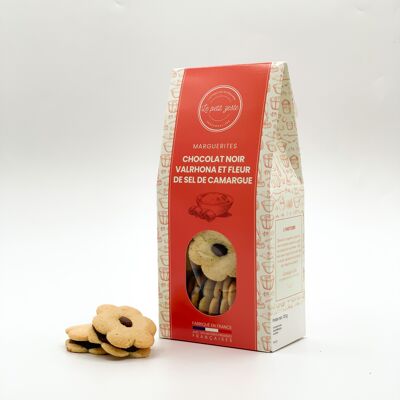 Biscuits - Daisies - 61% Valrhona dark chocolate, olive oil and Camargue sea salt