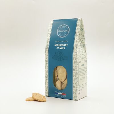 Aperitif biscuits - Savory shortbread - Roquefort and walnuts