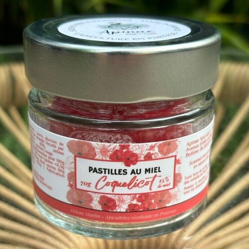 Pastille au miel et Coquelicot