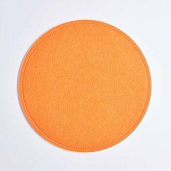 Dessus en feutre de différentes couleurs - Parfait pour nos tabourets, piliers et bancs - Orange 1