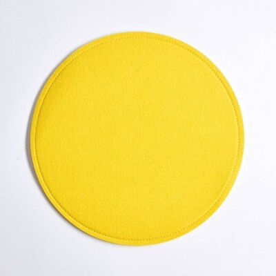 Filzplatten in verschiedenen Farben - Perfekt für unsere Hocker, Säulen und Bänke - Gelb