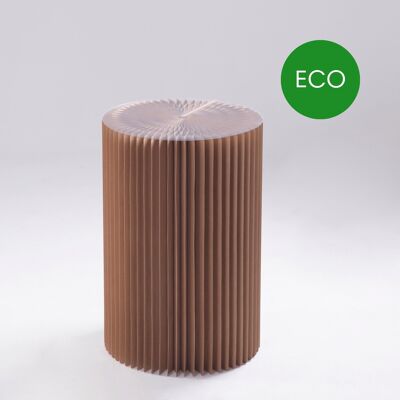 Mesa de papel circular plegable - Reciclado - 50cm ⌀ x 70cm H