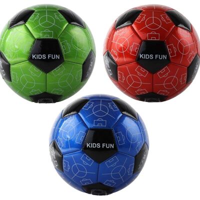 Balón de fútbol tamaño 5 a todo color en bolsa 320 gramos 4 capas, 3 surtidos