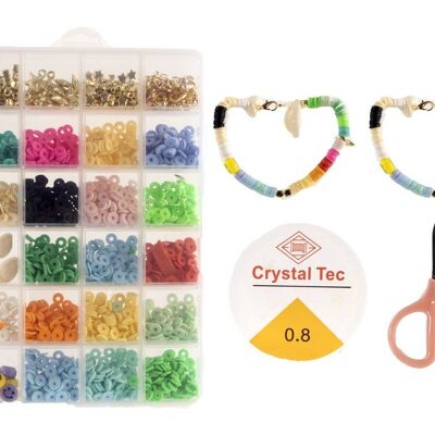 Perline da 200 grammi, 23 tipi di perline, scatola in PVC