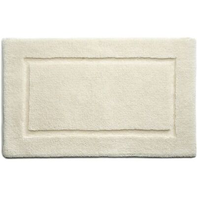Alfombra Hug con borde de bambú - Crema