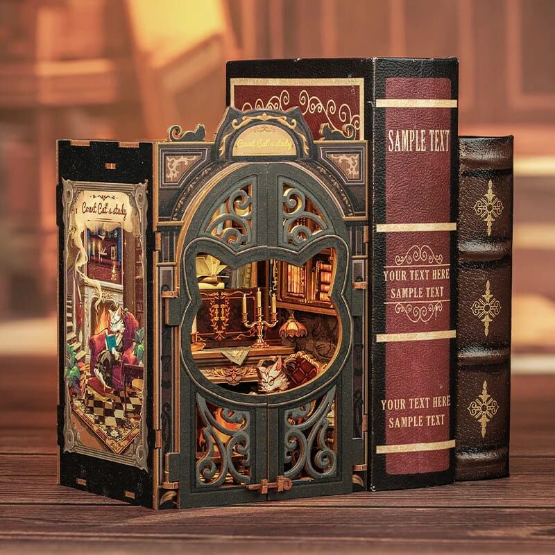 Count Cat's Study - Book Nook CUTEBEE