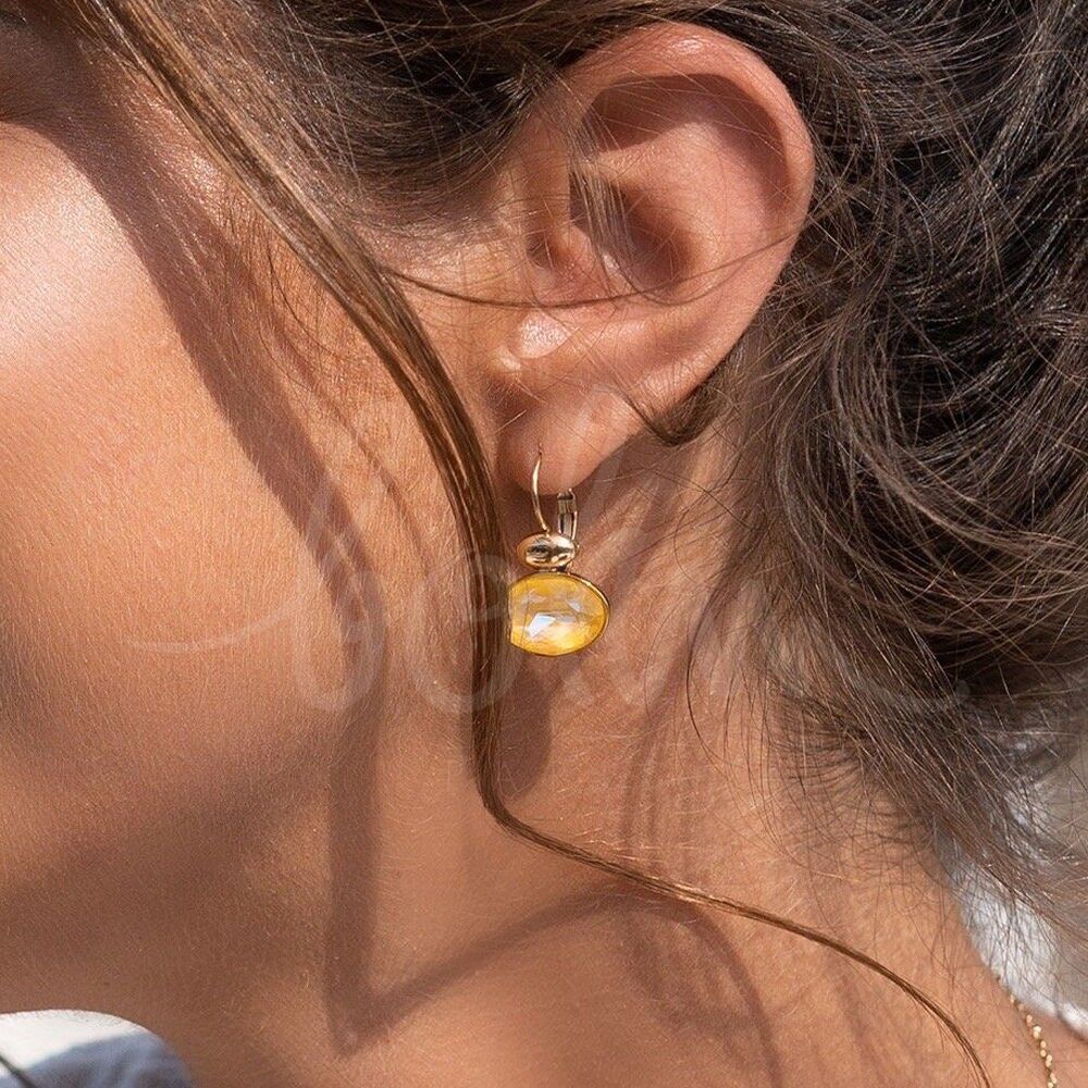 Vivine Goldohrringe – verziert mit Swarovski®-Kristallen