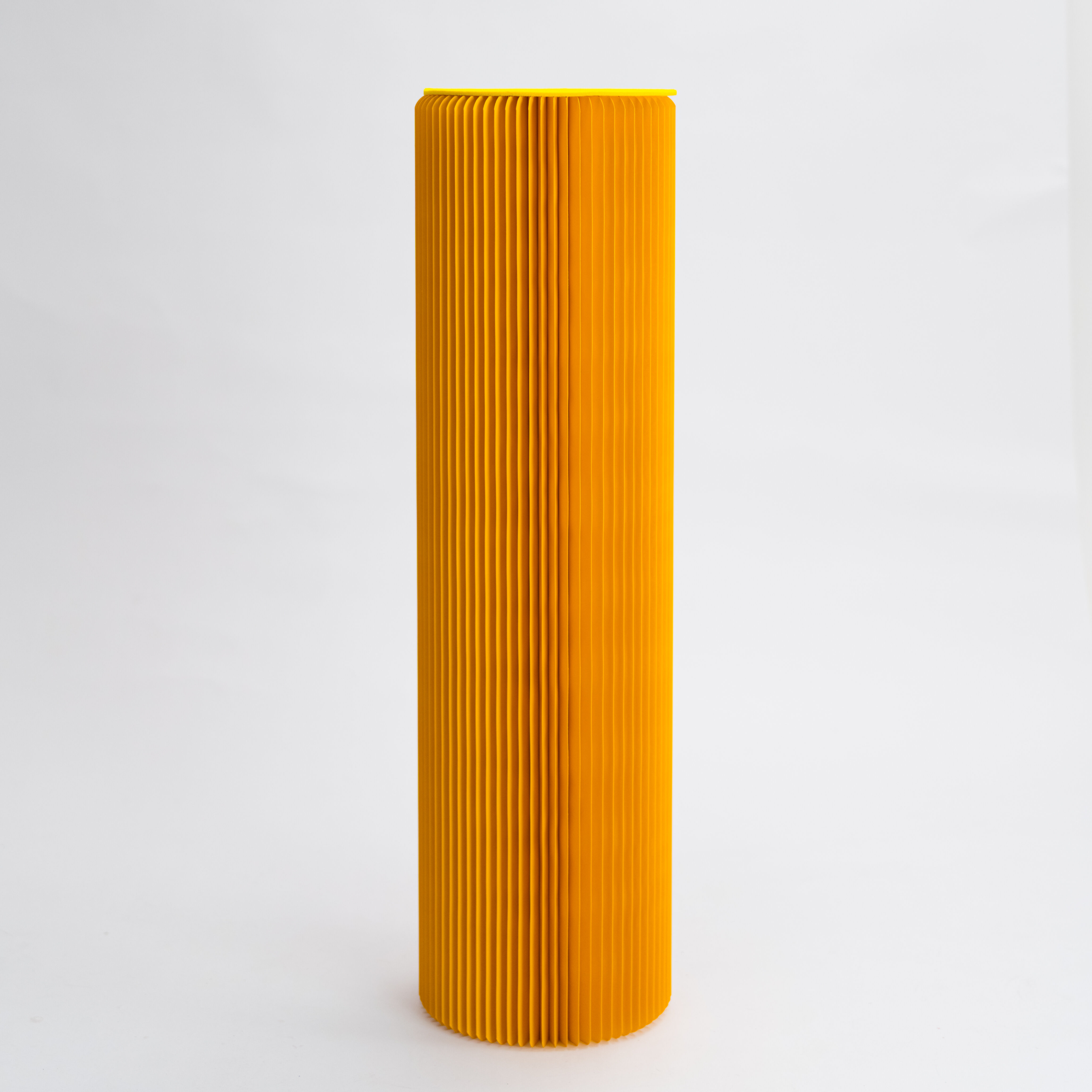 Pillar Display Table - Yellow - 30cm ⌀ x 110cm H
