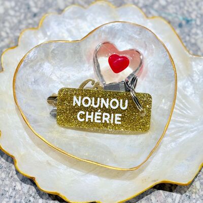Portachiavi glitterato DARLING NANNY More Love