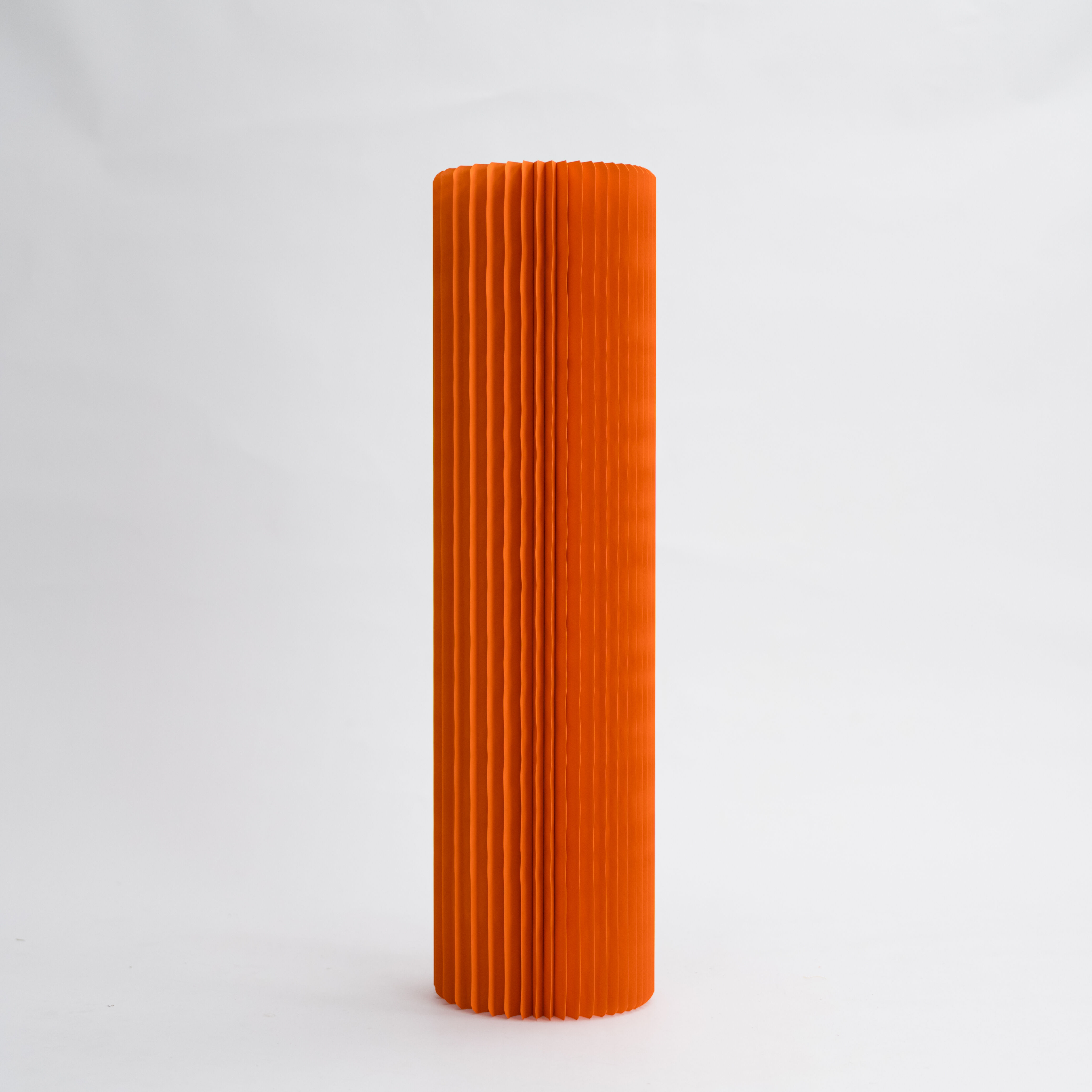Pillar Display Table - Orange - 30cm ⌀ x 55cm H