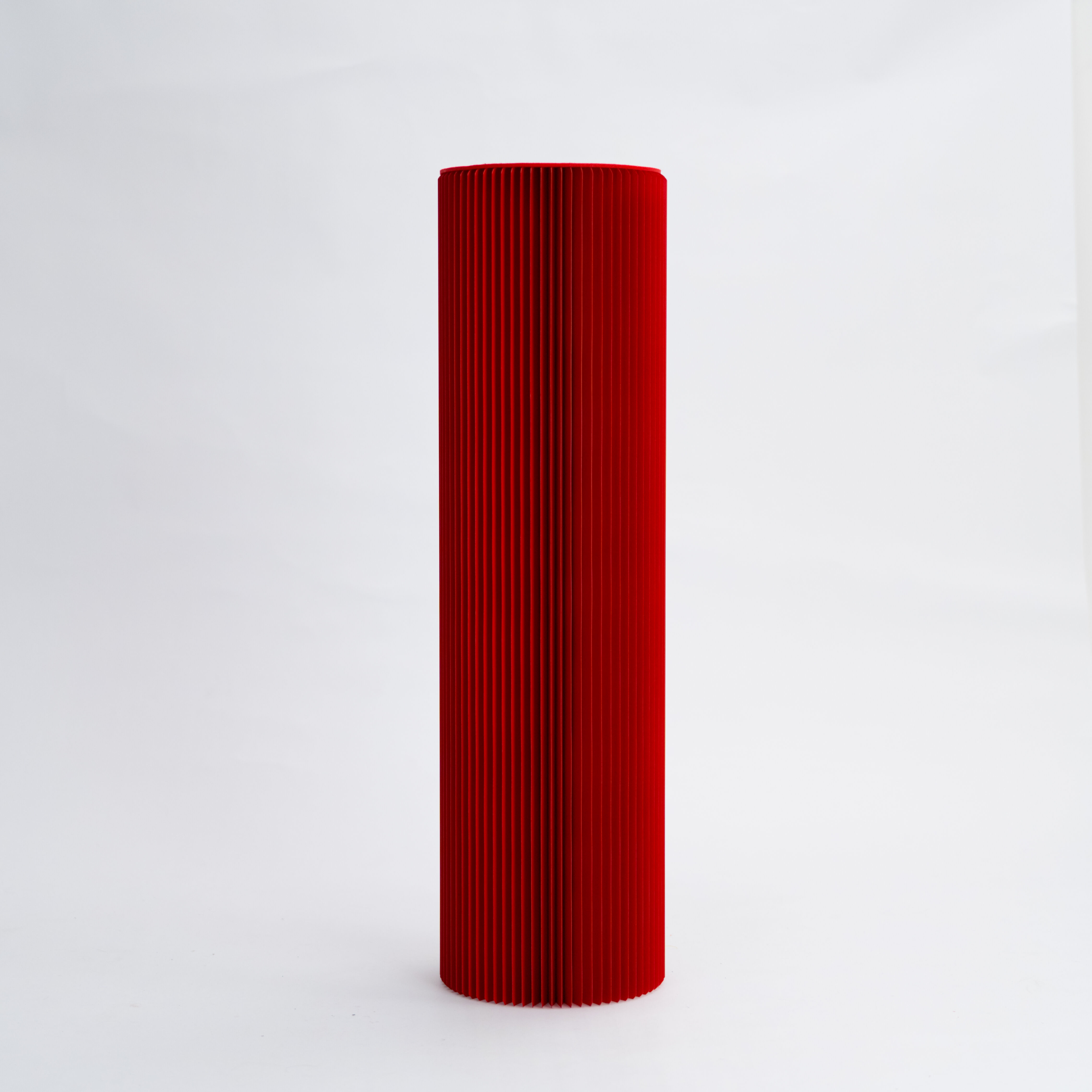 Pillar Display Table - Red - 30cm ⌀ x 55cm H