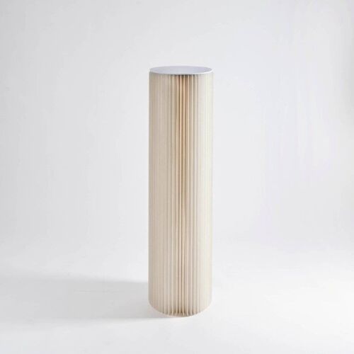 Pillar Display Table - White - 30cm ⌀ x 110cm H