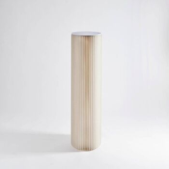 Table d'affichage pilier - Blanc - 30cm x 110cm H 1