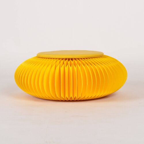 Paper Foot Stool - Yellow