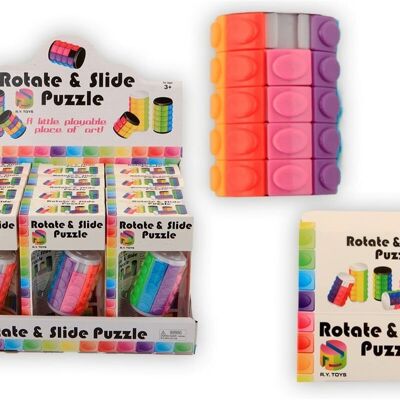Puzzle magico con rotazione e scorrimento di 12 pezzi in esposizione