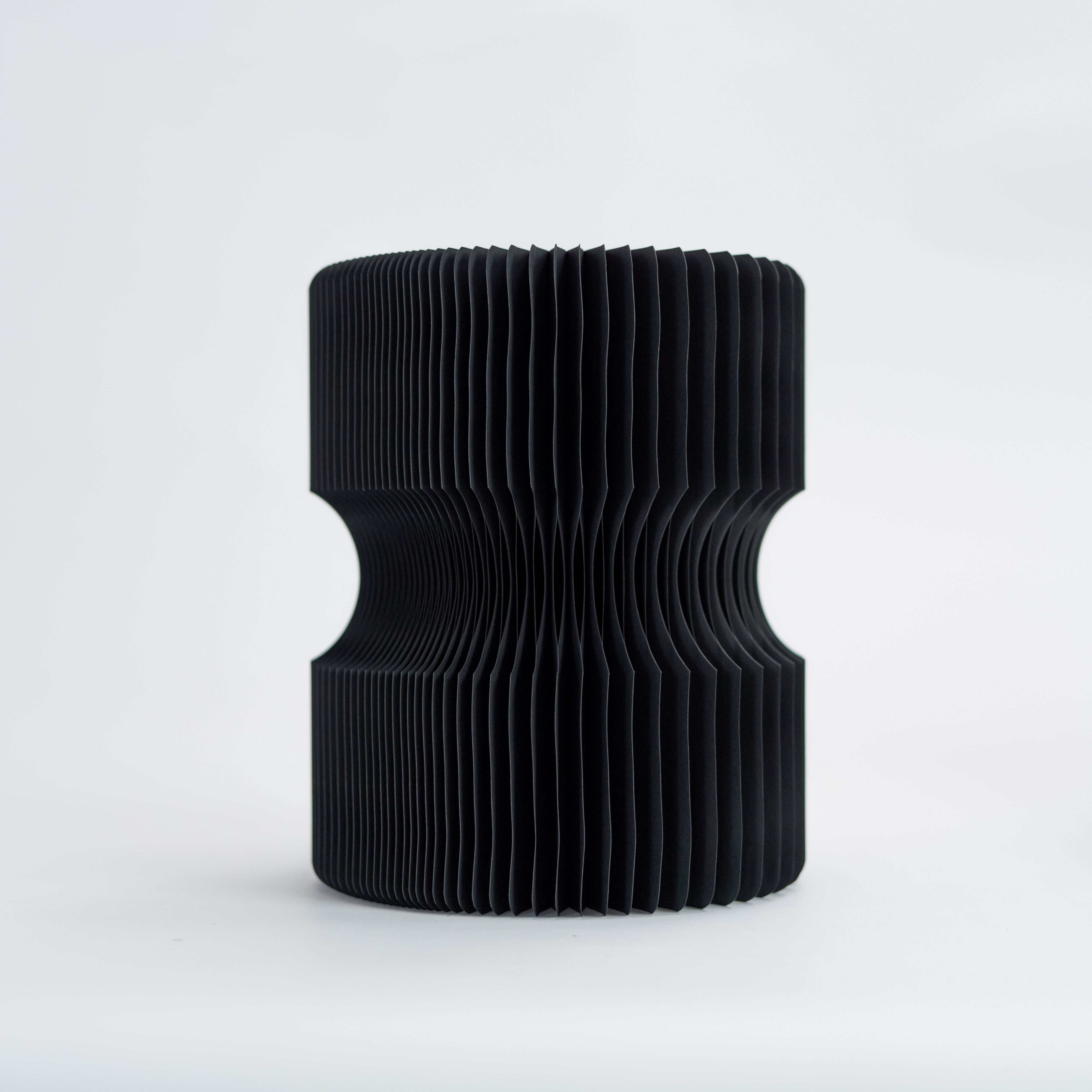 Diablo Paper Stool - Black - 30⌀ x 38cm H