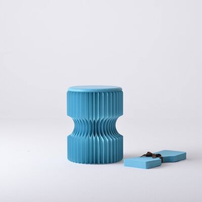 Diablo Paper Stool - Blue - 30⌀ x 28cm H