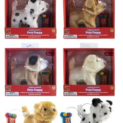 Dog 16 cm Cable Control 4 assorted, W/B
