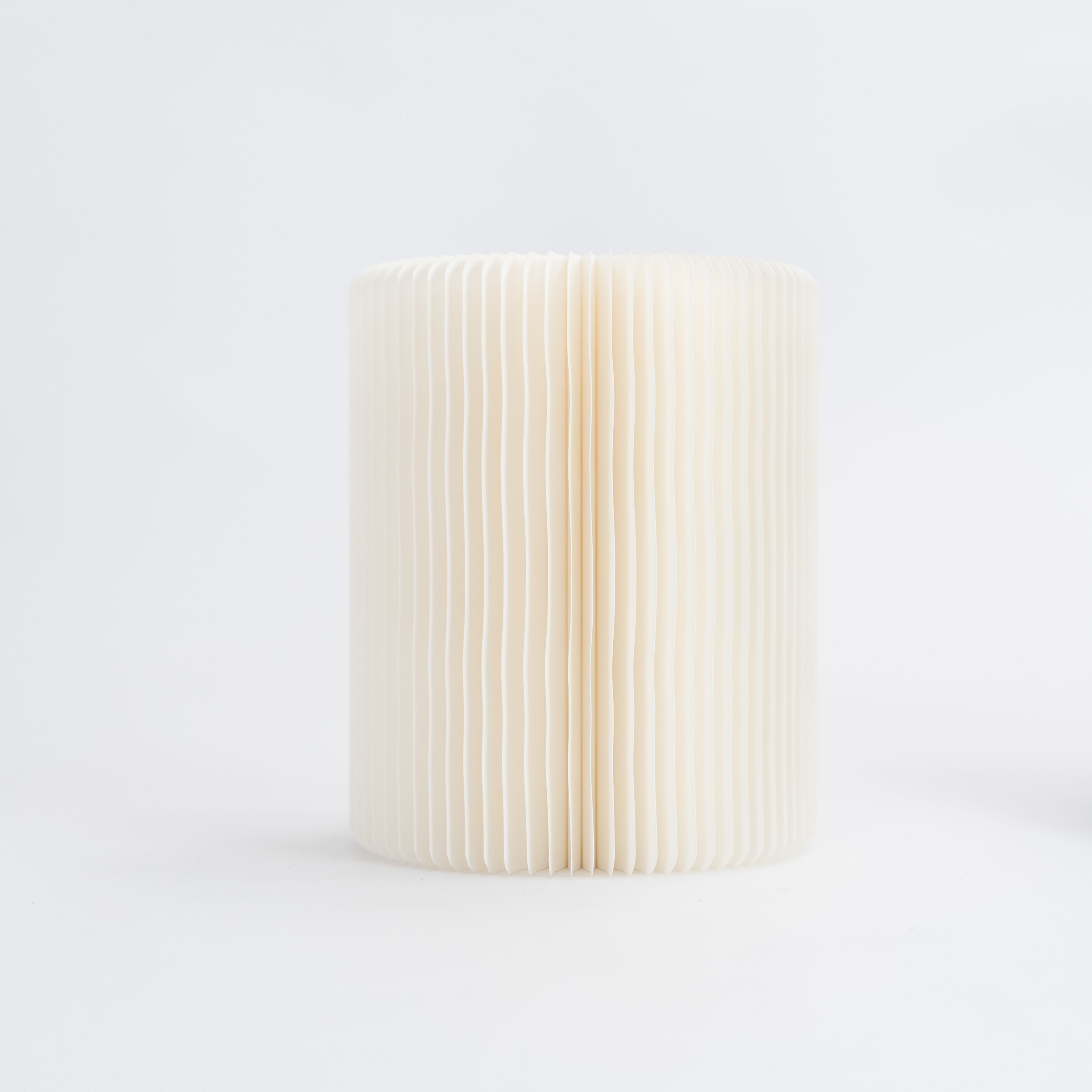 Concertina Paper Stool - White - 30⌀ x 38cm H