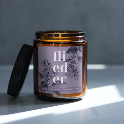 blooom scented candle in a glass | Lilac