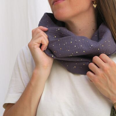 Foulard en double gaze de coton