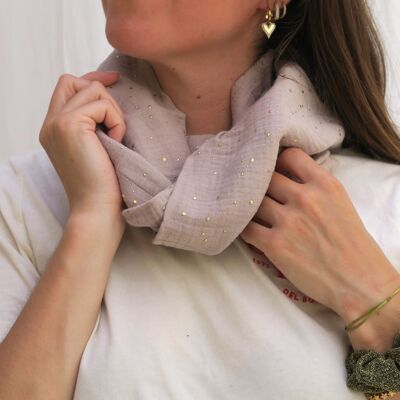 Foulard en double gaze de coton