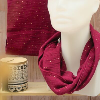 Foulard en double gaze de coton
