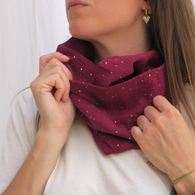 Foulard en double gaze de coton