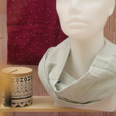 Foulard en double gaze de coton