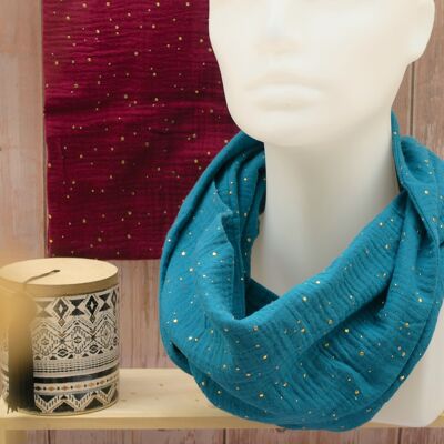 Foulard en double gaze de coton
