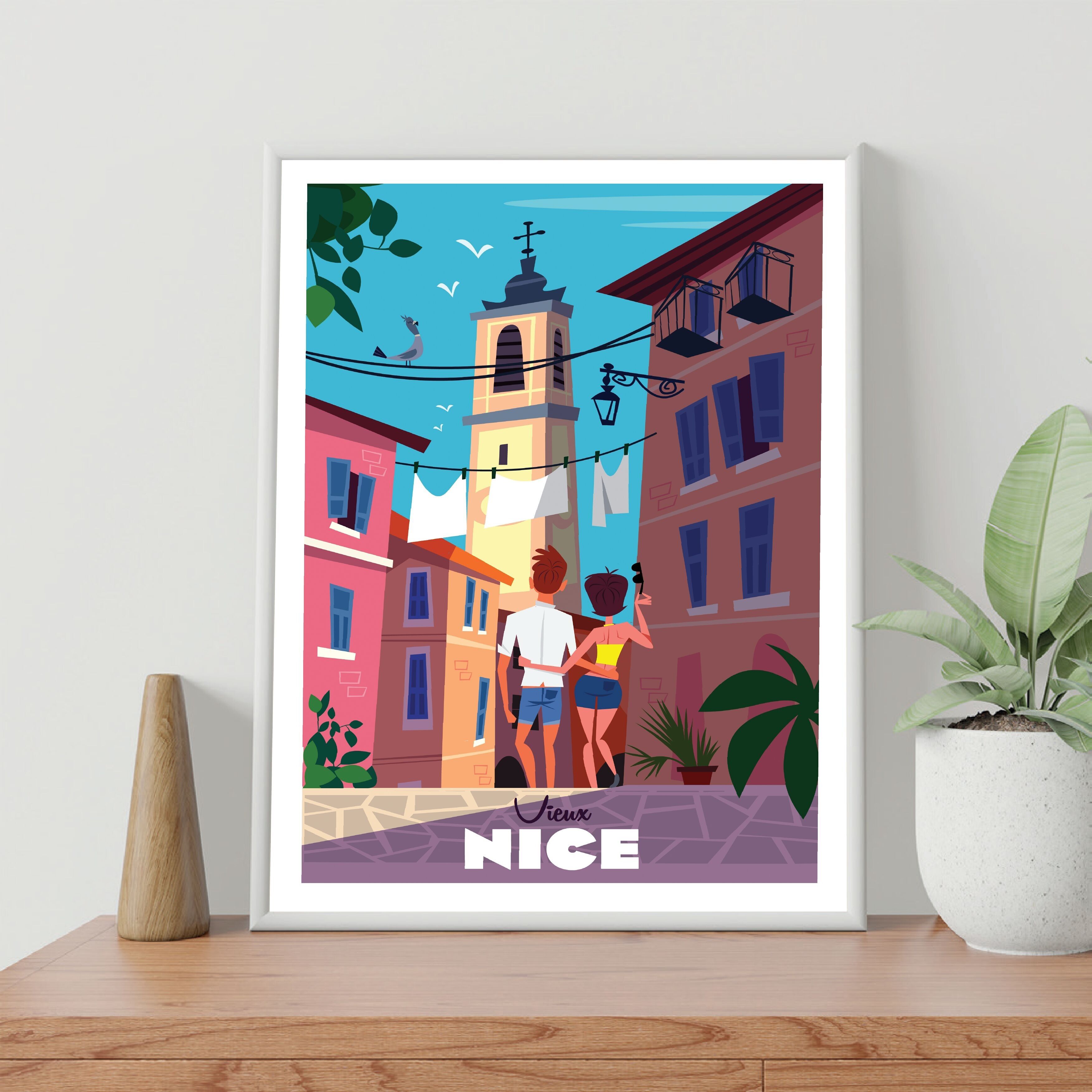 POSTER 30 CM PER 40 NICE IL VECCHIO PORTO